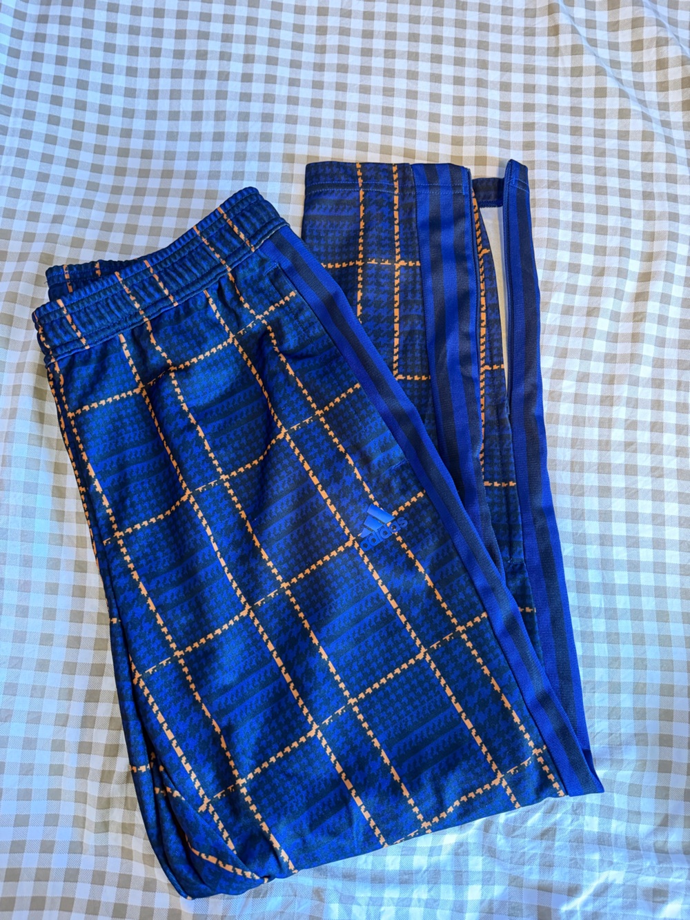 Adidas Tiro Tartan Plaid Blue Pants